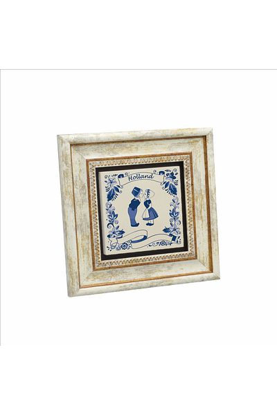 BAKSEPETE Netherlands Image Printed Natural Stone Painting 20Cmx20Cm Krg-026