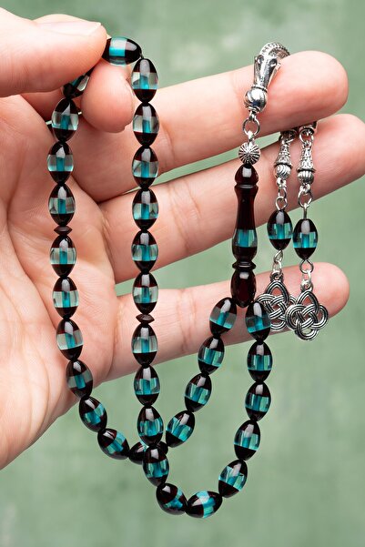 OTTOTESBİH Rozariu pentru bărbați, cadou, rozariu din pulbere de chihlimbar