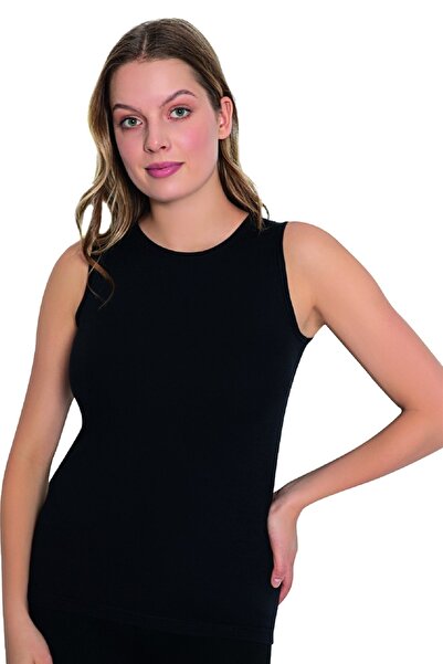 LÜXDRM 10 штук, бамбукова тканина, без рукавів, жіночі, еластичні майки чорно...