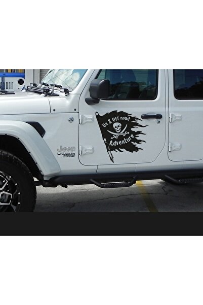 Melek Pazarı 50 X 50 Cm On & Off Road Adventure, Korsan Bayrağı Off Road Arab...
