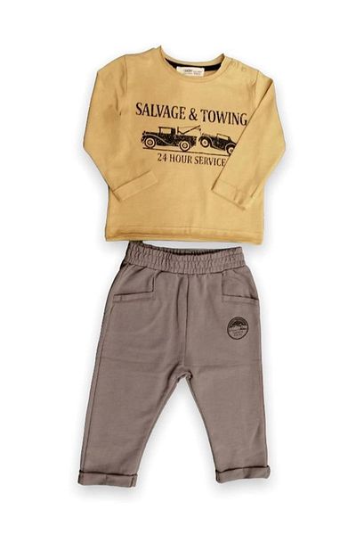 Çikoby Baby Boy Kids Seasonal Thin Soft Texture Cotton Tracksuit Set