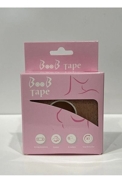 BOOB TAPE Skin Colour Lifter and Styling Tape - 5 Pieces, 2.5 cm x 5 m