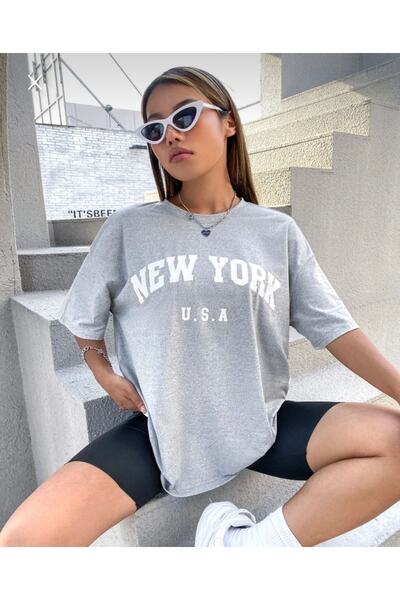 AFROGİYİM Γυναικείο μπλουζάκι New York U.S