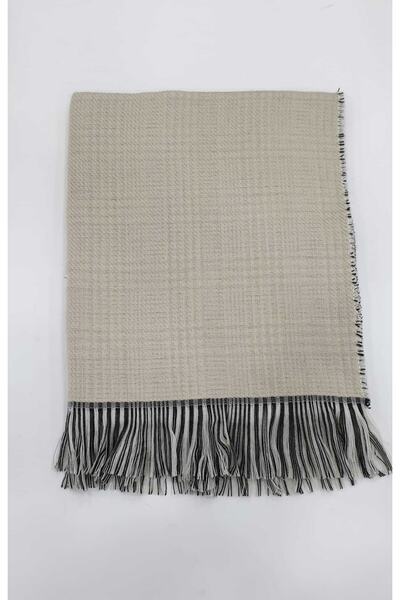 LadyColor Σάλι ώμου με καρό κασκόλ διπλής όψης