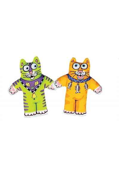 Fat Cat Kitten Little Cat Plush Toy with Grass