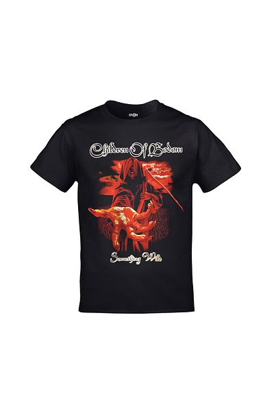 Orijin Tekstil Children Of Bodom Something Wild I Survived The Lake Bodom εμπρός πίσω με στάμπα Unisex μαύρο μπλουζάκι