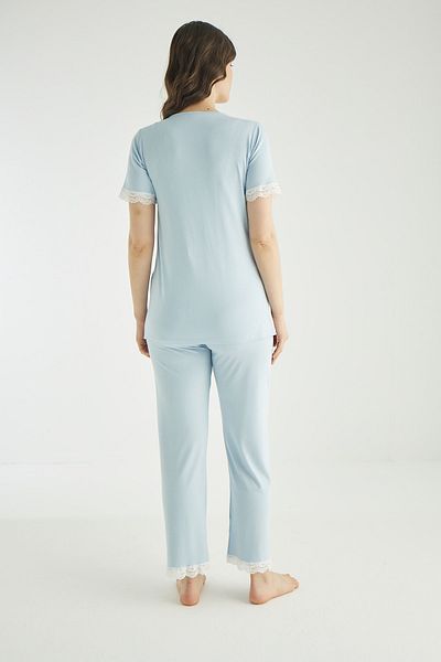 Miss Dünya Lissa Maternity and Pregnant Pajamas Set Suitable for Breastfeeding