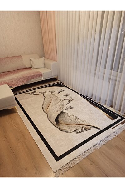 ESPİCAL HOME Dijital Baskılı Yıkanabilir Kaymaz Taban Ince Yazlık Salon Mutfa...