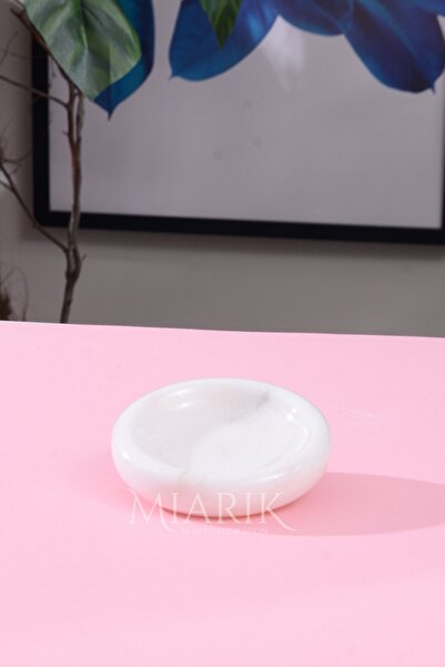 MIARIK DESIGN & DEKORASYON Mermer Oval Katı Sabunluk Takılık