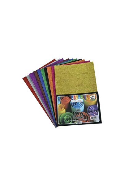 Generic Brand Sk18 Eva A4 2 Mm 10 Χρώματα Glittery Adhesive