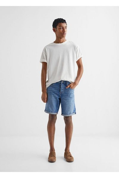 Mango Teen Blue Plus Size Shorts & Bermudas for Kids