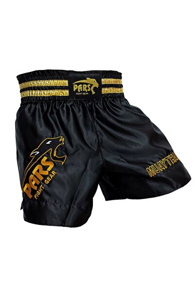 Pars Muay Thai Şortu Nakışlı Siyah Prs-1104