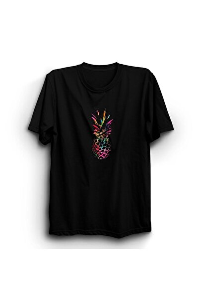 The Fame Ananas colorat, tricou cu ananas colorat