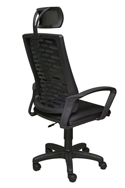 SERS MOBİLYA Sofya Müdür Ofis Çalışma Koltuğu Öğrenci Sandalyesi Makam Koltuğu Fileli Siyah