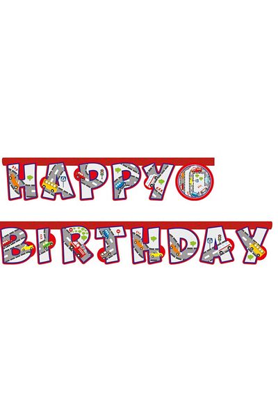 kidspartim Πανό με θέμα την κυκλοφορία Happy Birthday