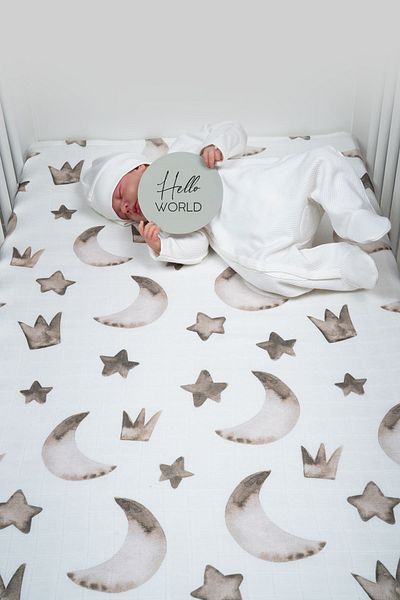 Tuğba Kuğu Newborn Muslin Blanket and Memory Cards Set - English
