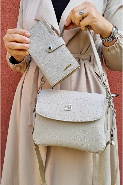 Just Polo Justpolo Kadın Taş 4 Bölmeli Çanta Cüzdan Takımı