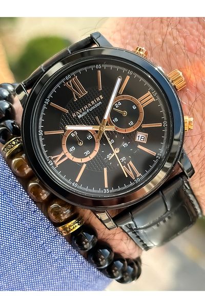 Navimarine Functions Active, Black Cord Men's Wristwatch + Bracelet