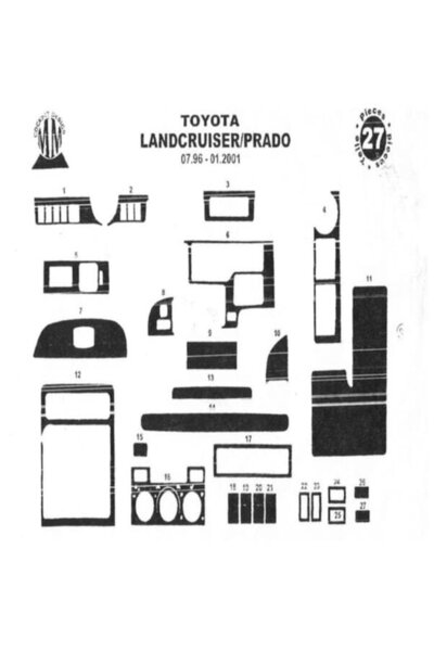 meriç cockpit design ميريتش ®   تويوتا برادو تنجيد صندوق الامانات الامامي اسو...