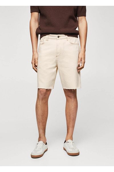 MANGO Man Denim-Bermudashorts mit normaler Passform