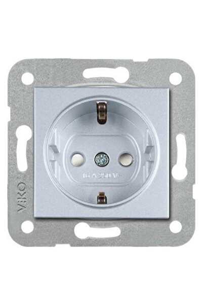 VİKO Priză cu împământare Artline Novella/trenda argintie - fără cadru