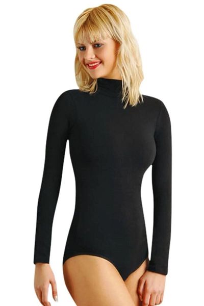 Anıt 3 Pieces Women's Turtleneck Long Sleeve Snap Body 92% Cotton 8% Llycra