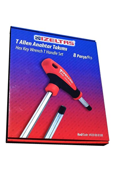 İzeltaş طقم ألين برأس مستدير من النوع T 8 قطع -4921008108