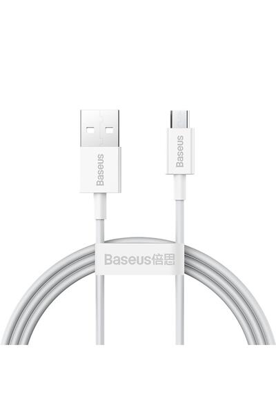 Baseus Superior Series Usb To Mikro Hızlı Şarj Ve Data Kablosu 2a 1m Beyaz