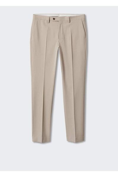 MANGO Man Dar Kesim Kumaş Pantolon