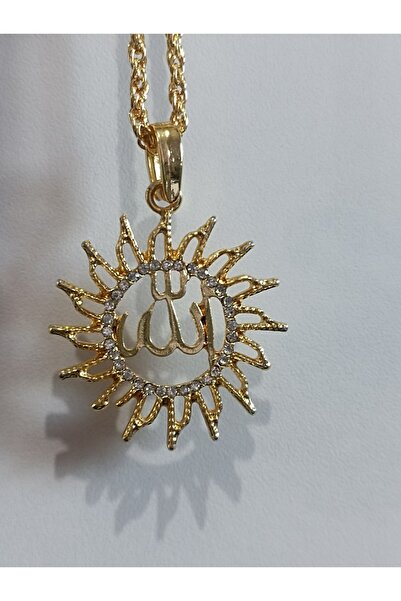 Trend Dünyası Güneşli Allah Yazılı Kolye