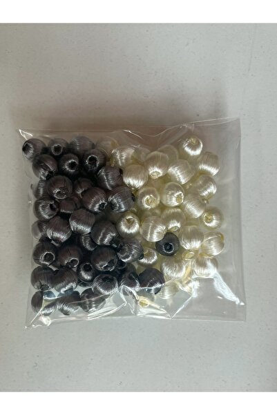 NESRİNTUHAFİYE Krem-gri Karışık Kiraz Oyası Boncuğu