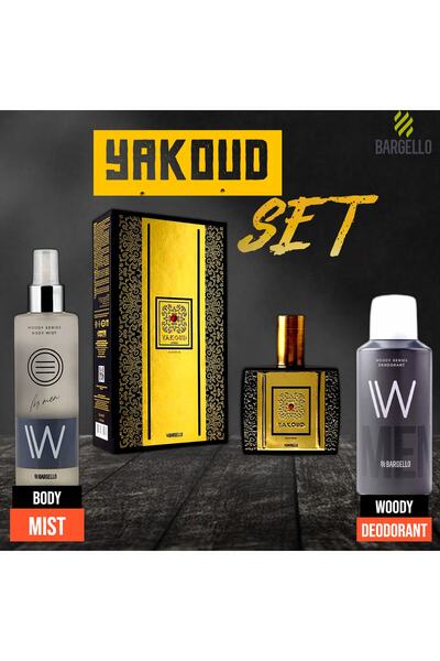 Bargello Yakoud Unısex Parfüm Seti (yakoud Unısex Parfum Edp + Woody Deodorant + Woody Body Mıst)