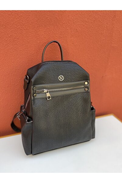 HNB ÇANTA حقيبة يد وكتف وحقيبة ظهر نسائية Madame Vera Mv075 باللون الأسود