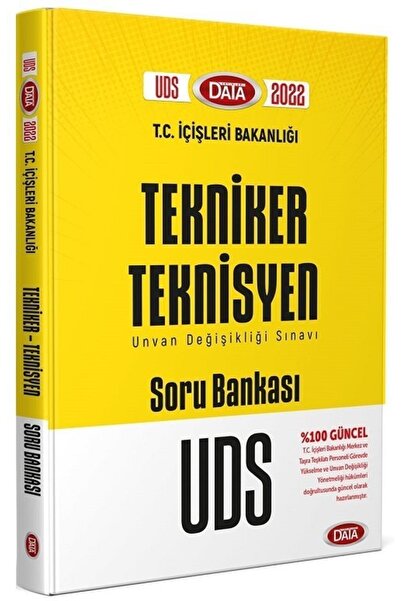 Data Yayınları Data 2026 İçişleri Bakanlığı Üds Tekniker Teknisyen Soru Bankası