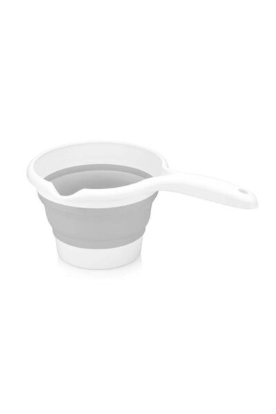 Tiesa Home كوب سيليكون قابل للطي بسعة 1.2 لتر مع مقبض