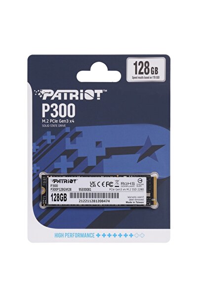 Patriot P300p128gm28 P300 Series 128gb 1600mb/600mb Pcıe 2280 M.2 Ssd Uyumlu
