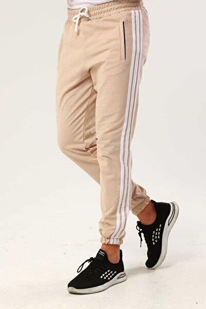 FAYIK Ανδρικά Φούτερ Three Stripe Slim Fit - Sports Sweatpants - Young Fit