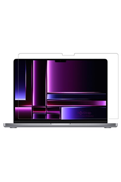 NovStrap حافظة لامعة متوافقة مع جهاز Apple Macbook Pro 2023 M2 14.2 Inc A2779 + غطاء لوحة مفاتيح شفاف + فيلم