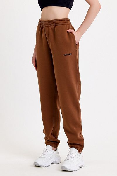JAHR MARC Γυναικεία φούτερ Oversize Κεντημένη Καφέ