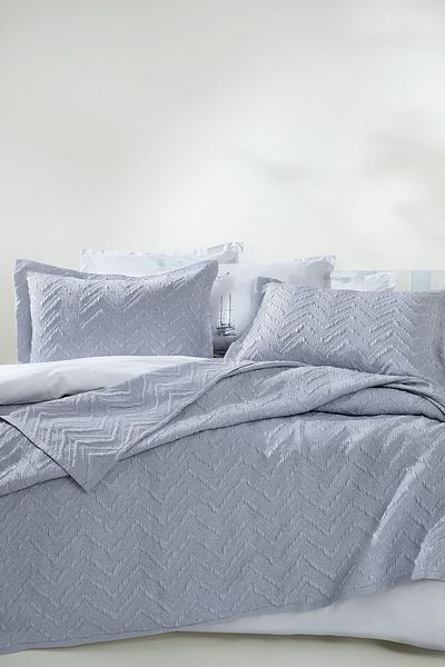 Yataş Curly Double Bedspread Set - Indigo
