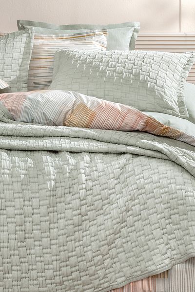 Yataş Velma Double Bedspread Set - Sage/Grey