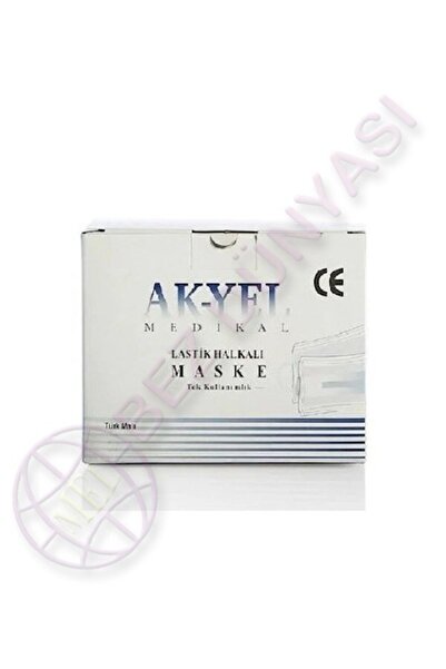 AKYEL Meltblown Filtreli 3 Katlı Maske 50 Adet