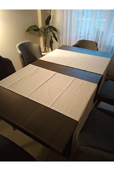 Viemso Plain Natural Linen Authentic Runner 40x150