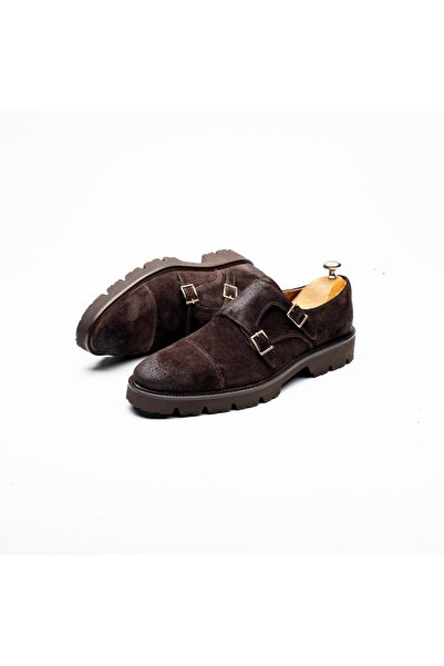 İBAY 2379 Lazza Brown Suede Men's Leather Casual Shoes