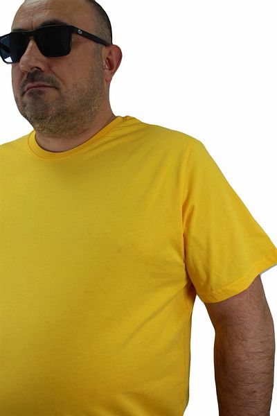 MocGrande Large Size Basic T-Shirt 11100 Yellow