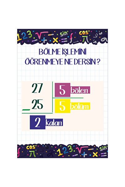 Enmode Bölme Işlemi Afişi