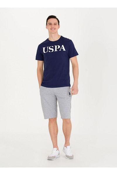 U.S. Polo Assn. Gray Melange Men's Sweat Shorts Dustyiy023
