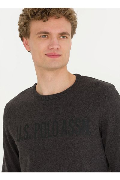U.S. Polo Assn. Anthracite Melange Accident - Size L