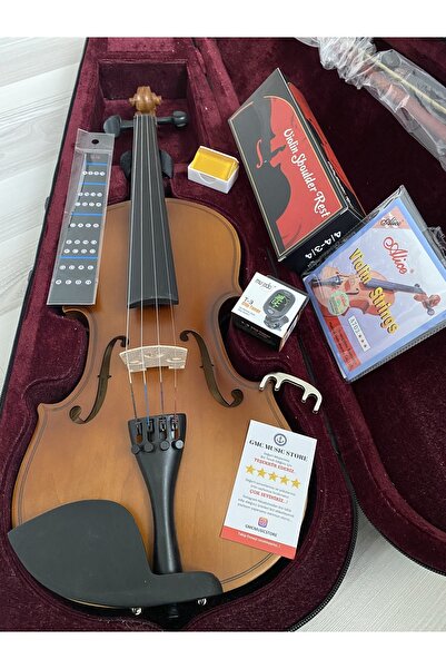 GMC MUSIC STORE 1414p 4/4 Vivaldi Mat Yeni Seri Keman Full Seti !