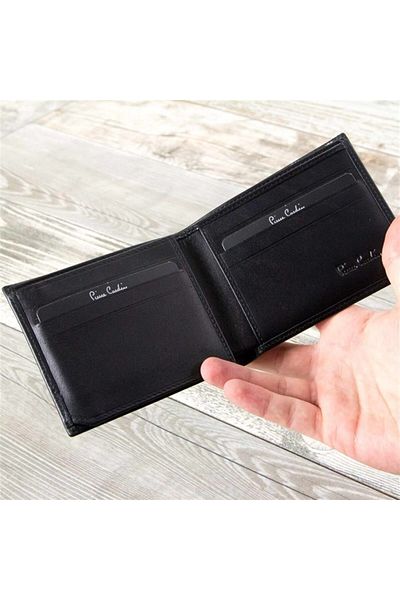 Pierre Cardin Leather Wallet Black 2361s